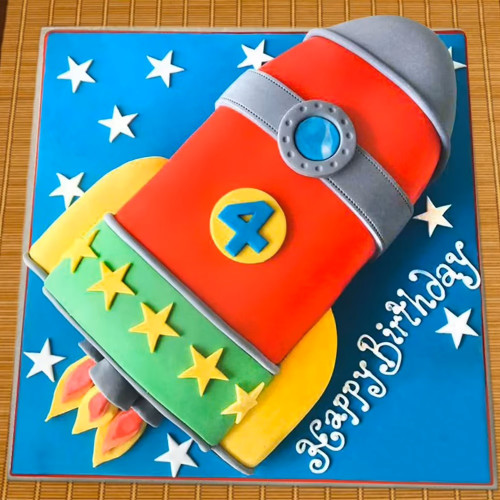 Rocket Cake Design Images (Rocket Birthday Cake Ideas) | Fish cake  birthday, Rocket cake, Pretty birthday cakes