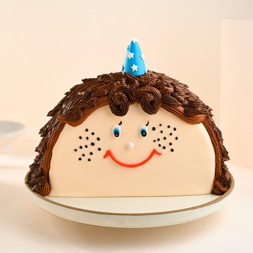 The Bake More: Snowman Face Cake
