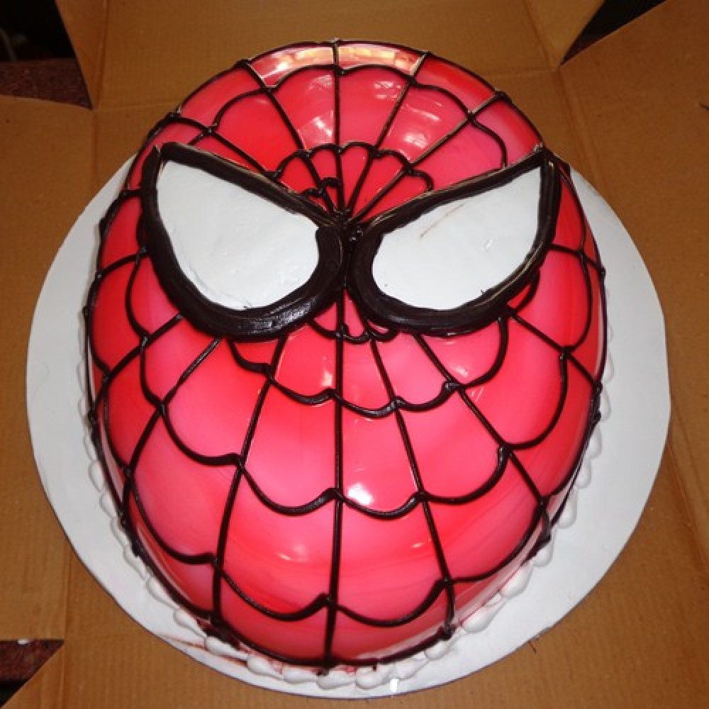 Marvel Spider Man Face Cake Delivery Chennai, Order Cake Online Chennai,  Cake Home Delivery, Send Cake as Gift by Dona Cakes World, Online Shopping  India