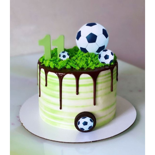 Fondant Football Theme Cake