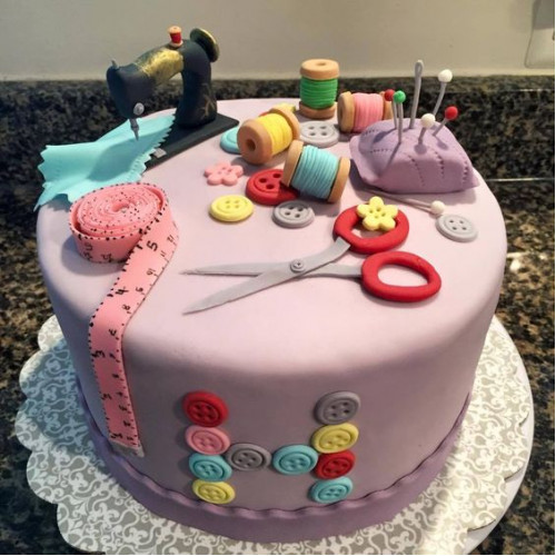 Stitching Machine Cake