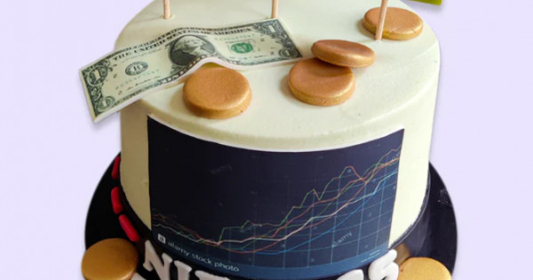 Stock Market Theme Cake : Delivery in Delhi and NCR - Cake Express