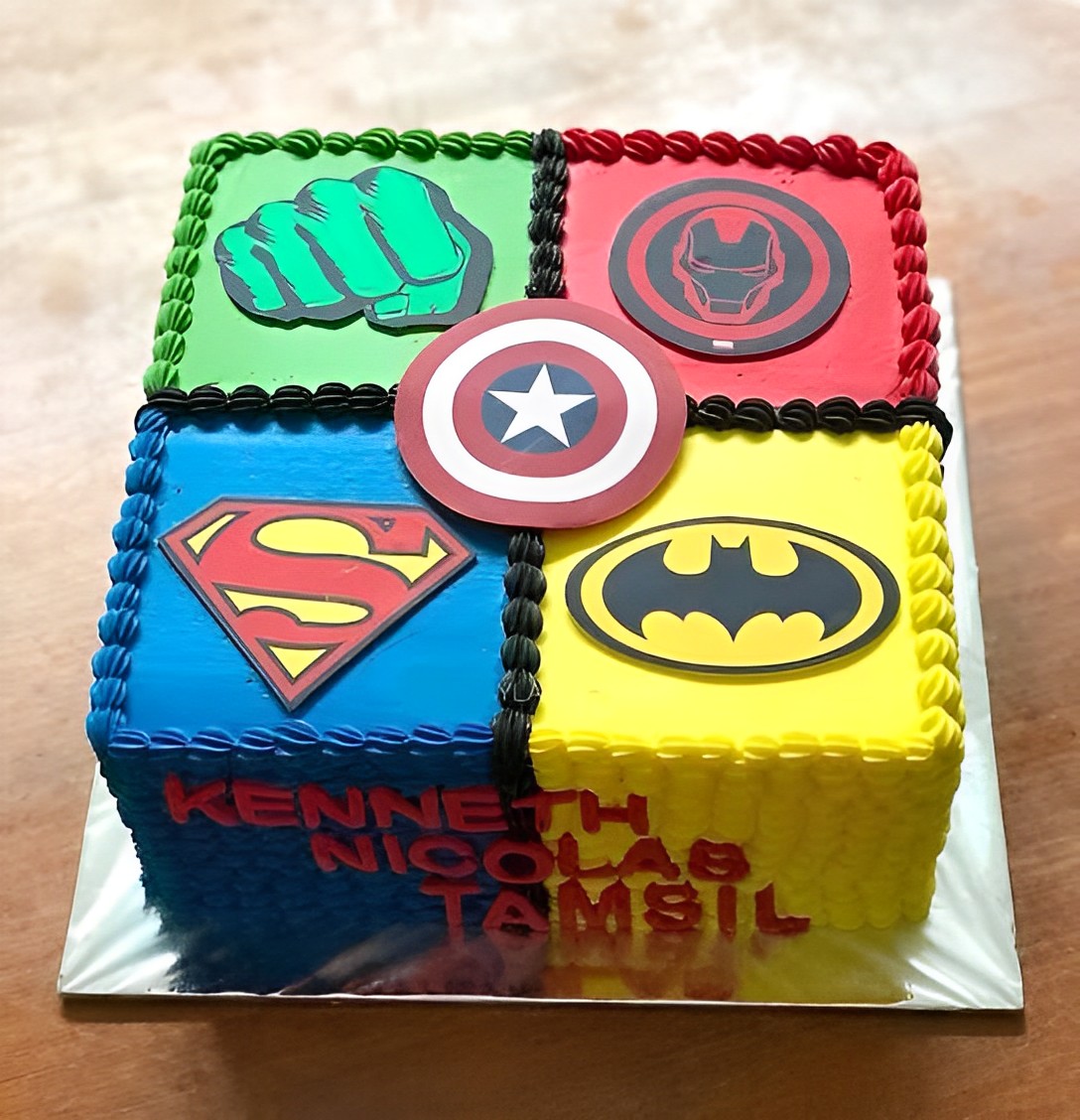 Fondant Superhero's Cake – Cakes by Tatev
