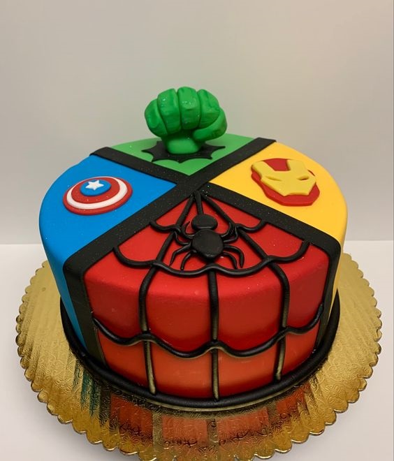 Best Marvel Cakes for Kids: Spiderman, Captain America, Hulk