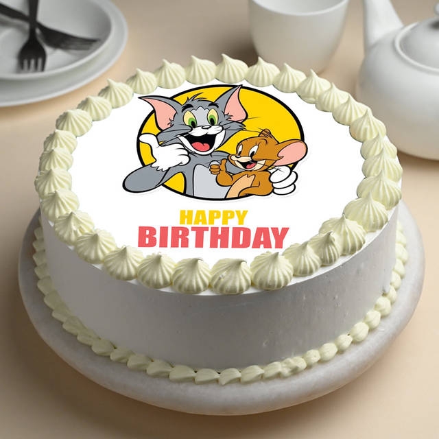 Faridabad Special: Online Tom and Jerry Fondant Cake Online Delivery in  Faridabad