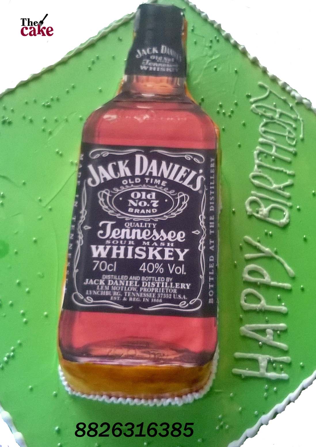 Jack Daniel's Bottle Cake - White Lights on Wednesday