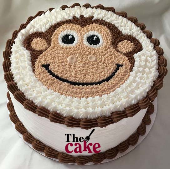 Monkey face cupcake - Decorated Cake by Janne Regan - CakesDecor